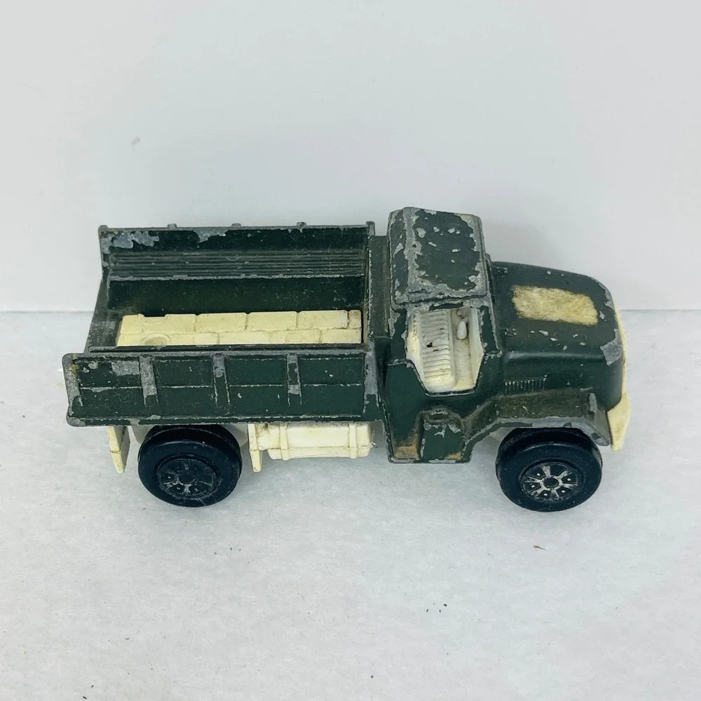 Vintage Tootsietoy Deuce 1/2 Military Truck Diecast Green Made USA Toy Vehicle